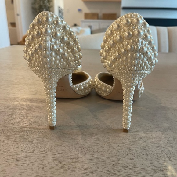 Jimmy Choo Sabine 85 Pearl Heels - Picture 6 of 8